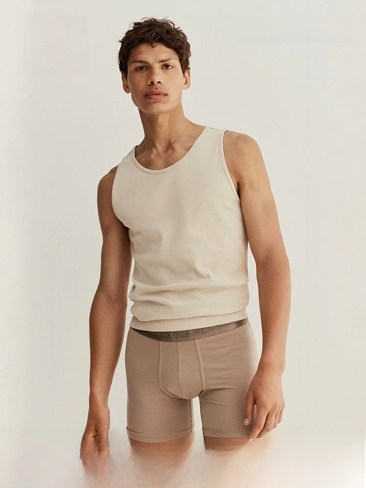 H&M Men's Mid-Length Boxer Briefs 2-Pack Lycra® Comfortable Breathable Underwear Eco-Friendly Fabric Spring 2025 Collection
H&M Men's Mid-Length Boxer Briefs 2-Pack Lycra® Comfortable Breathable Underwear Eco-Friendly Fabric Spring 2025 Collection