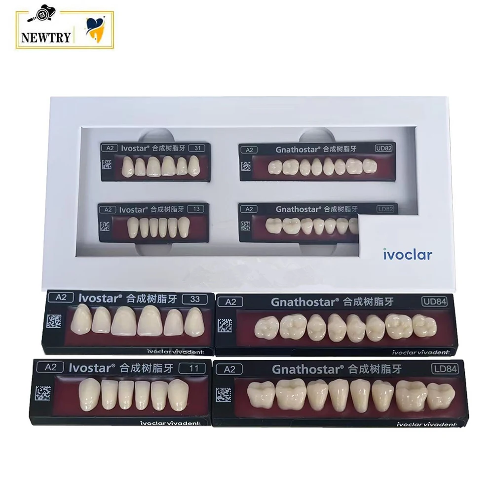 Ivoclar Acrylic Resin Denture Full Mouth False Teeth Set Upper Anterior Lower Posterior A2 Shade SR Saclar Composite Resin Teeth
Ivoclar Acrylic Resin Denture Full Mouth False Teeth Set Upper Anterior Lower Posterior A2 Shade SR Saclar Composite Resin Teeth