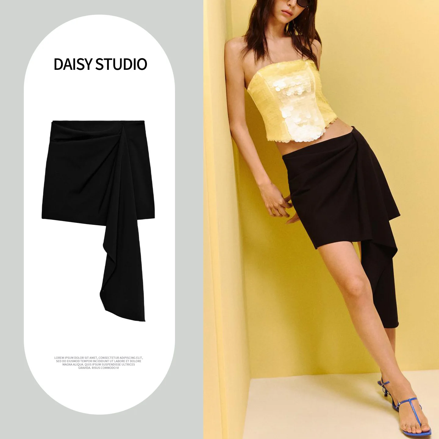 Asymmetric Short Skirt with Pleated Layers And Zipper Waist Design New Summer Women's Fashion Simple Style Polyester Fiber
Asymmetric Short Skirt with Pleated Layers And Zipper Waist Design New Summer Women's Fashion Simple Style Polyester Fiber