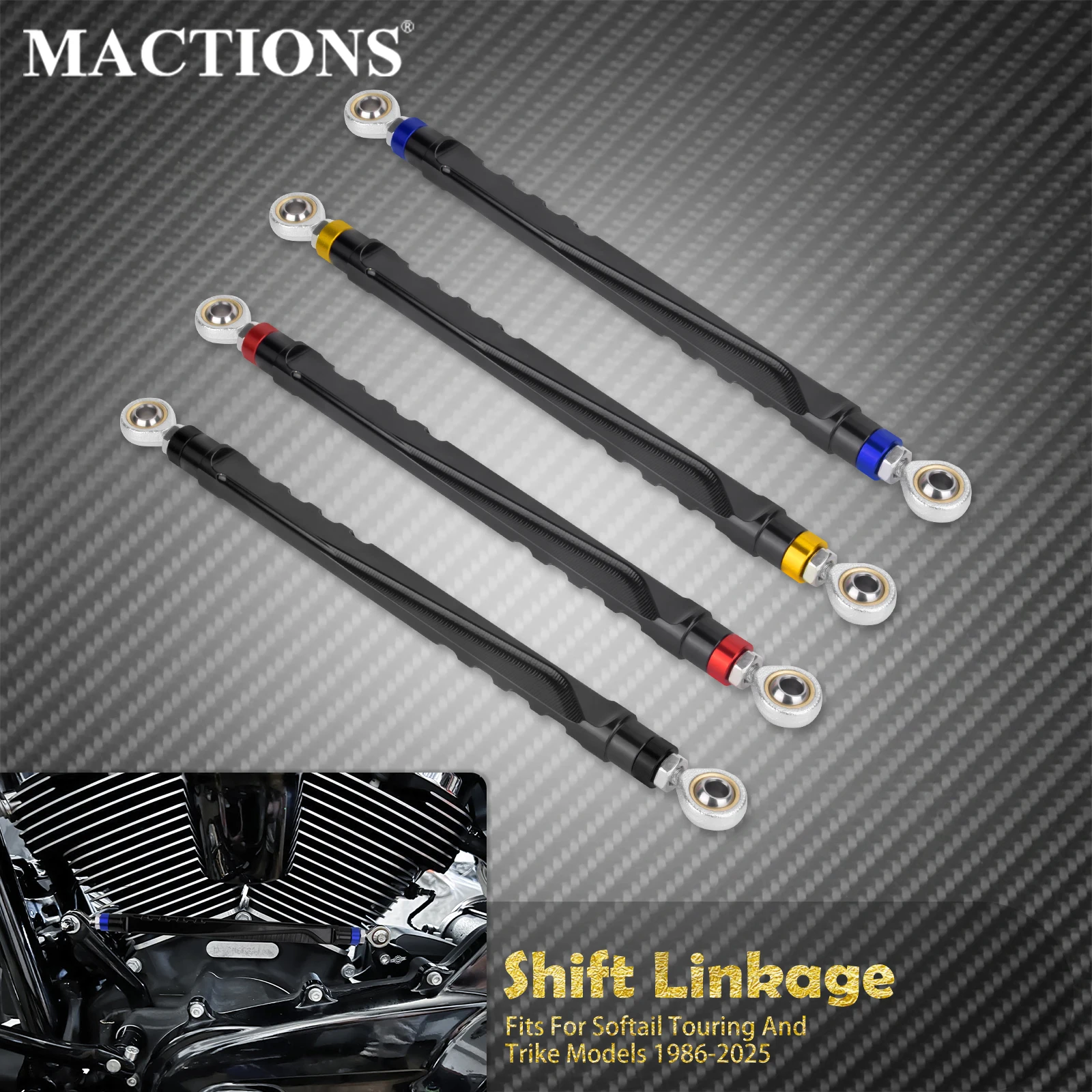 Motorcycle Gear Shift Linkage Lever Shifter Rod For Harley Softail 1986-2025 Touring Trike Road Electra Glide Fat Boy Slim CVO
Motorcycle Gear Shift Linkage Lever Shifter Rod For Harley Softail 1986-2025 Touring Trike Road Electra Glide Fat Boy Slim CVO