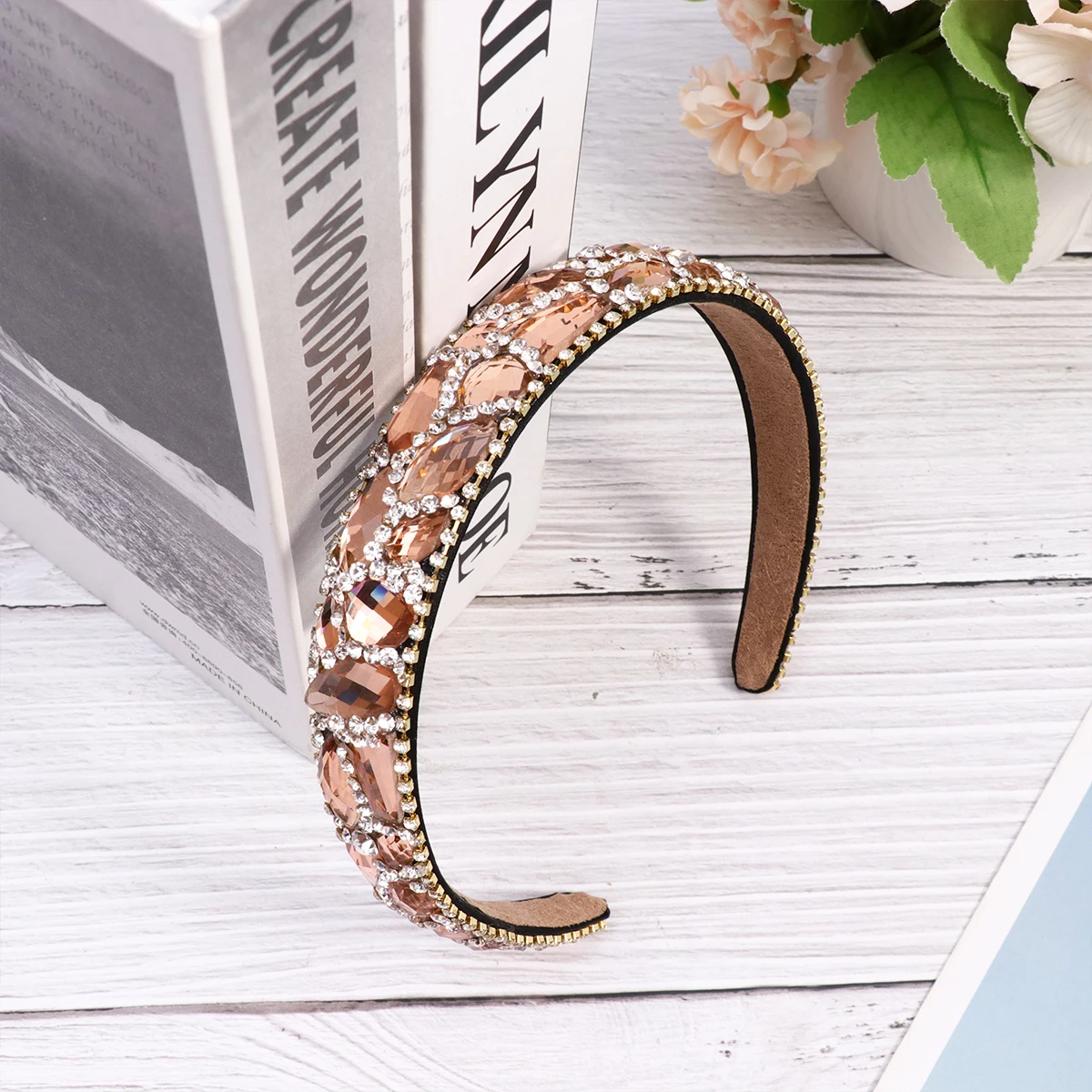 Ornament Crystal Hairpin Head Hoop Headbands Simple Style Hoops Creative Headdress Rhinestone
Ornament Crystal Hairpin Head Hoop Headbands Simple Style Hoops Creative Headdress Rhinestone