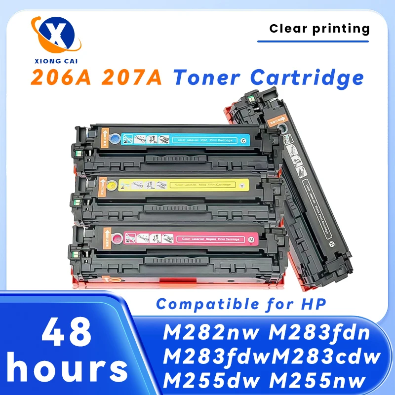 Compatible For HP 207a 1set 4Color Toner Cartridge(M282nw M283fdn M283fdw M283cdw M255dw M255nw W2210A 206 W2110A Color Printer) 
Compatible For HP 207a 1set 4Color Toner Cartridge(M282nw M283fdn M283fdw M283cdw M255dw M255nw W2210A 206 W2110A Color Printer)