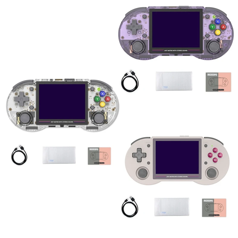 T23C RG353PS Retro Game Console 16G+64G 3.5Inch IPS Screen 64 Bit Linux System Handheld Retro Game Player HD 2.4G/5G Wifi
T23C RG353PS Retro Game Console 16G+64G 3.5Inch IPS Screen 64 Bit Linux System Handheld Retro Game Player HD 2.4G/5G Wifi