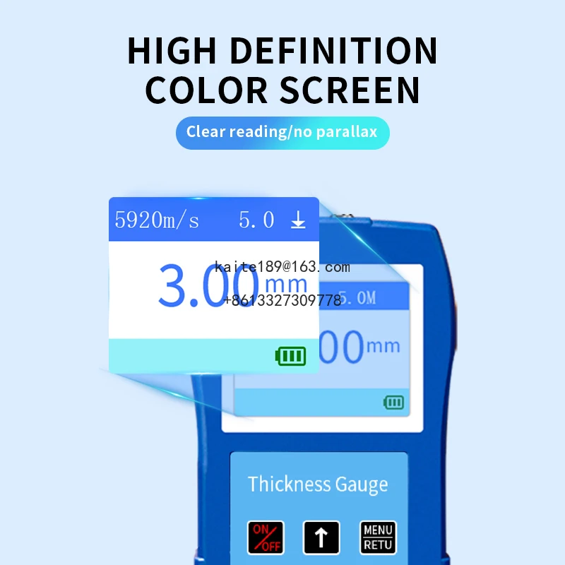 DR85S Ultrasonic Thickness Gauge Meter Tester Metal Thickness Measuring Instruments Plastic Portable Thickness Gauge
DR85S Ultrasonic Thickness Gauge Meter Tester Metal Thickness Measuring Instruments Plastic Portable Thickness Gauge