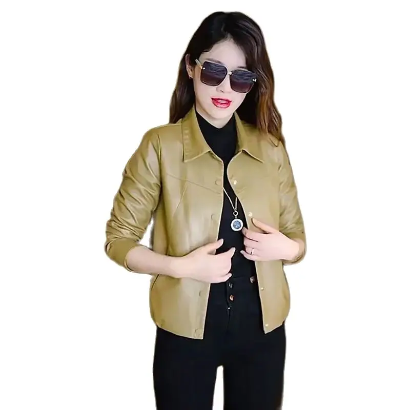 Autumn Winter Short Leather Coat Women 2023 New Fashion Thicken Cotton Clamping Leather Jacket Turndown Collar Outerwear Female
Autumn Winter Short Leather Coat Women 2023 New Fashion Thicken Cotton Clamping Leather Jacket Turndown Collar Outerwear Female