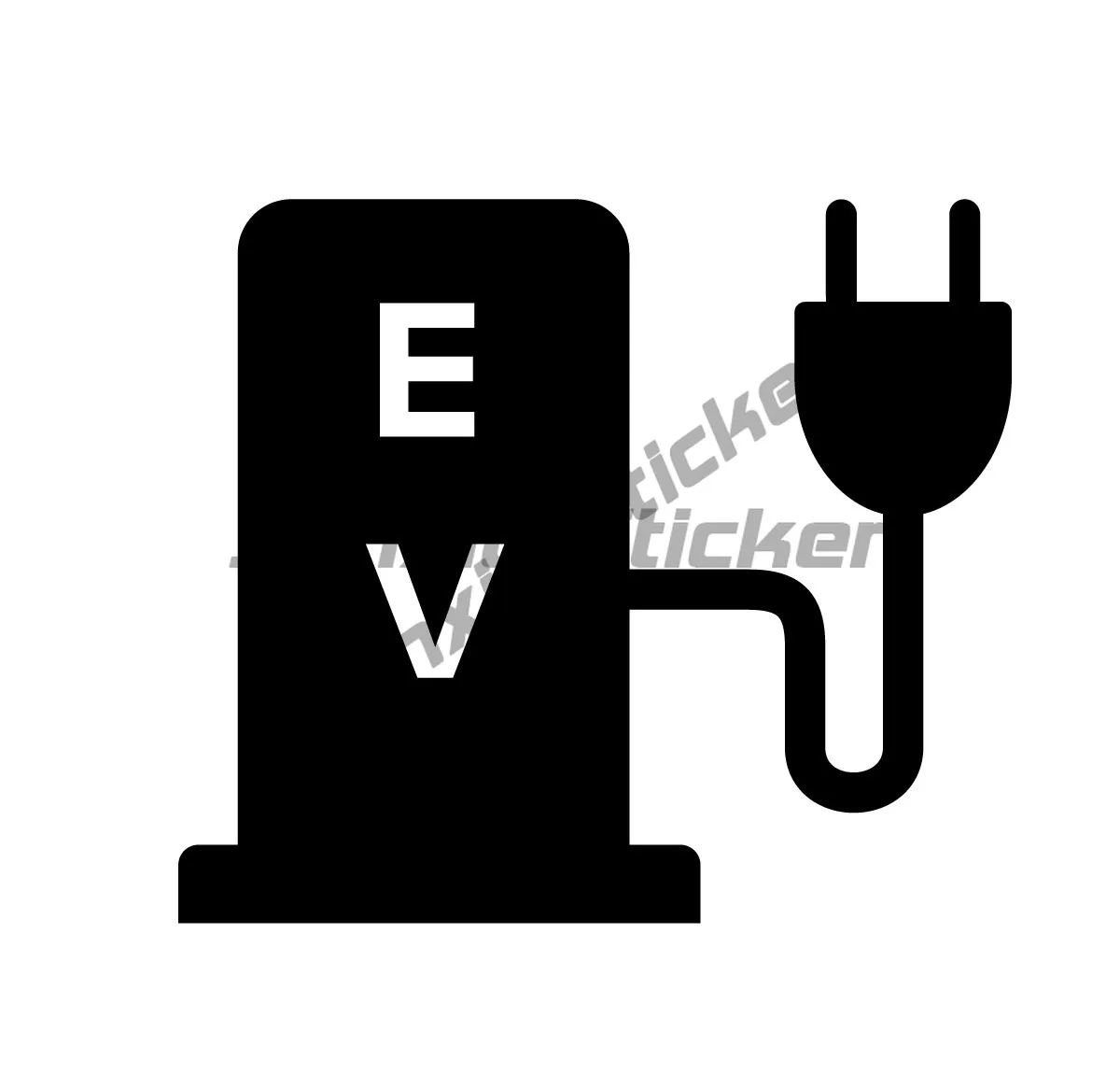 EV Electric Vehicle Fuel Cap Sticker Decal
EV Electric Vehicle Fuel Cap Sticker Decal