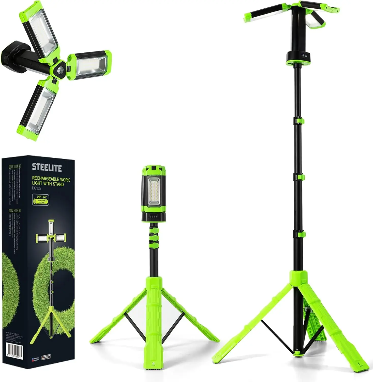 2700 Lumens Camping Light with Tripod, IP65 Waterproof, Magnetic Base, Telescopic for Outdoor Work
2700 Lumens Camping Light with Tripod, IP65 Waterproof, Magnetic Base, Telescopic for Outdoor Work