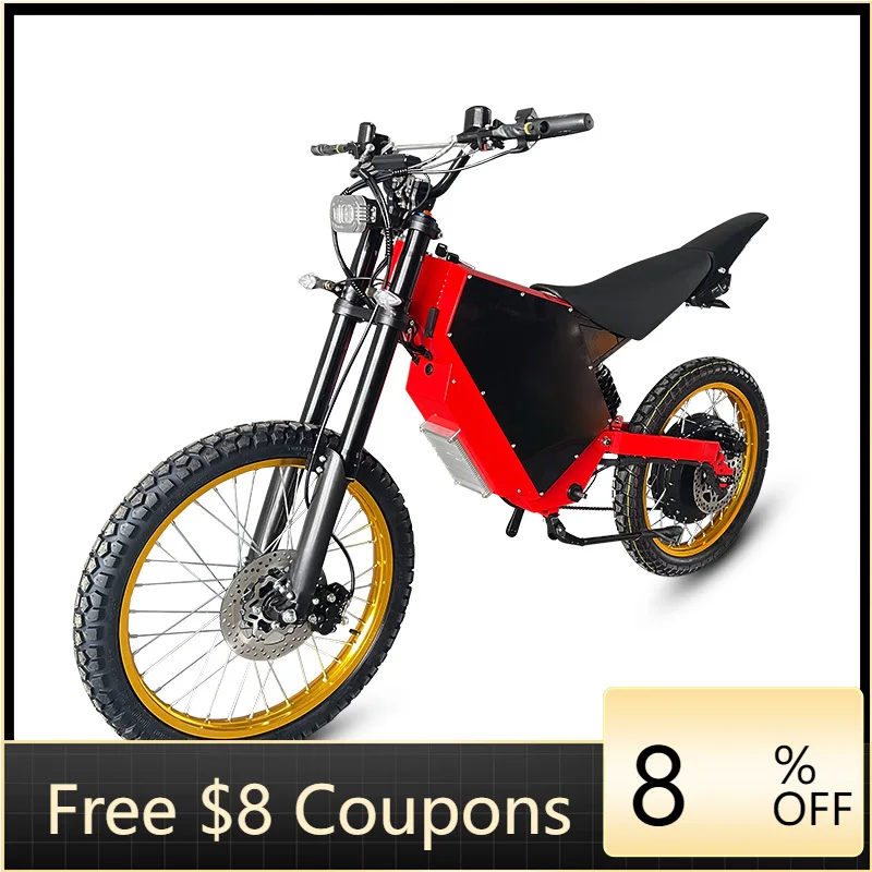 STLF Off Road 72V 5000W 8000w 12000w Electric Bicycle Fat Tire Top Speed 80-100kmh 120kmh 72V 26-75AH Lithium Battery Ebike for
STLF Off Road 72V 5000W 8000w 12000w Electric Bicycle Fat Tire Top Speed 80-100kmh 120kmh 72V 26-75AH Lithium Battery Ebike for