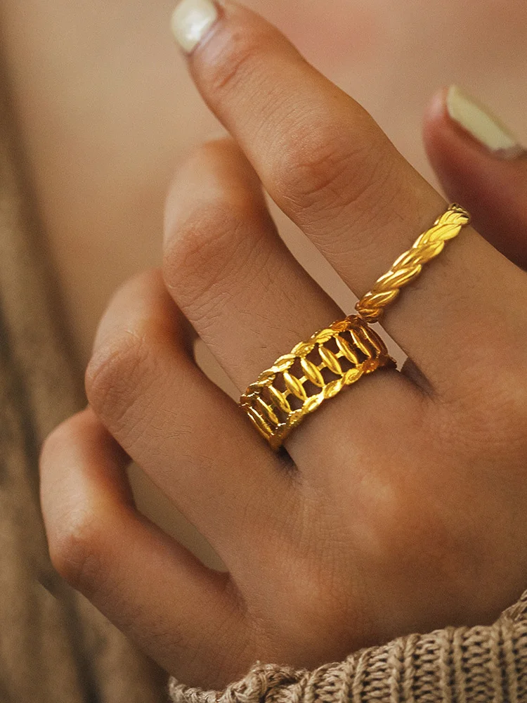 Trendy Titanium Steel Open Ring Women's Jewelry Fashionable Minimalist Design Cross-Border Unique Style Sweet Rhythm Brand
Trendy Titanium Steel Open Ring Women's Jewelry Fashionable Minimalist Design Cross-Border Unique Style Sweet Rhythm Brand