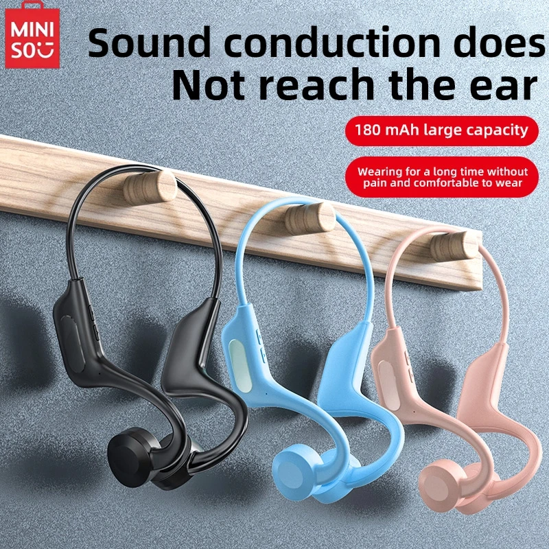MINISO Upgrade Bone Conduction Bluetooth Earphones AirConduction Bluetooth Earphones Card Insertable Sports WaterproofSweatProof
MINISO Upgrade Bone Conduction Bluetooth Earphones AirConduction Bluetooth Earphones Card Insertable Sports WaterproofSweatProof