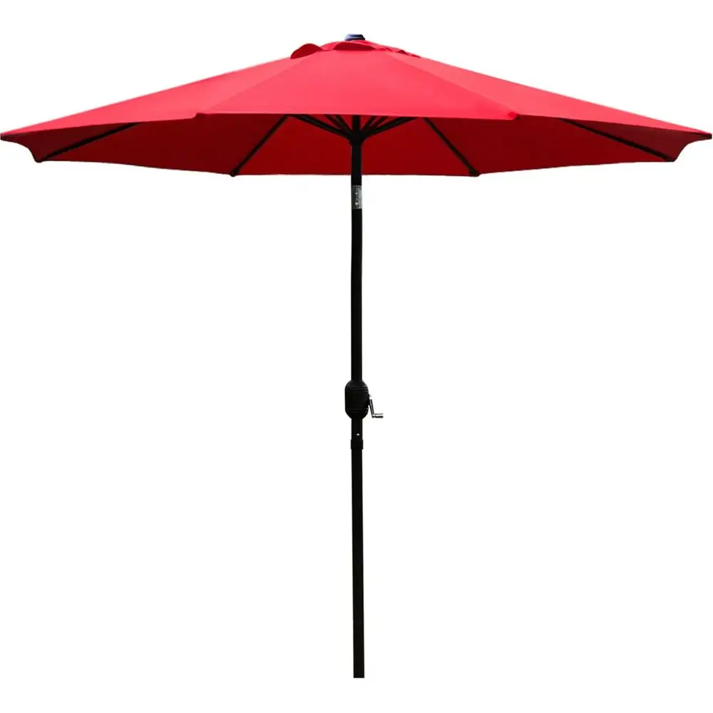 8 Ribs Red Outdoor Patio Umbrella with 9 Feet Canopy
8 Ribs Red Outdoor Patio Umbrella with 9 Feet Canopy