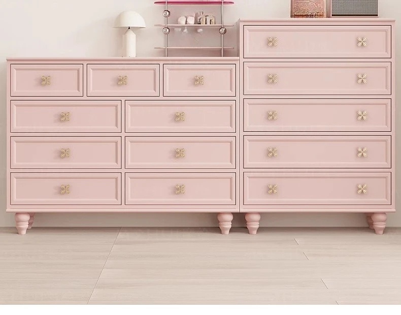 French light luxury nine-chest cabinet solid wood bedroom bedside cabinet living room combination chest of drawers dopamine pink
French light luxury nine-chest cabinet solid wood bedroom bedside cabinet living room combination chest of drawers dopamine pink