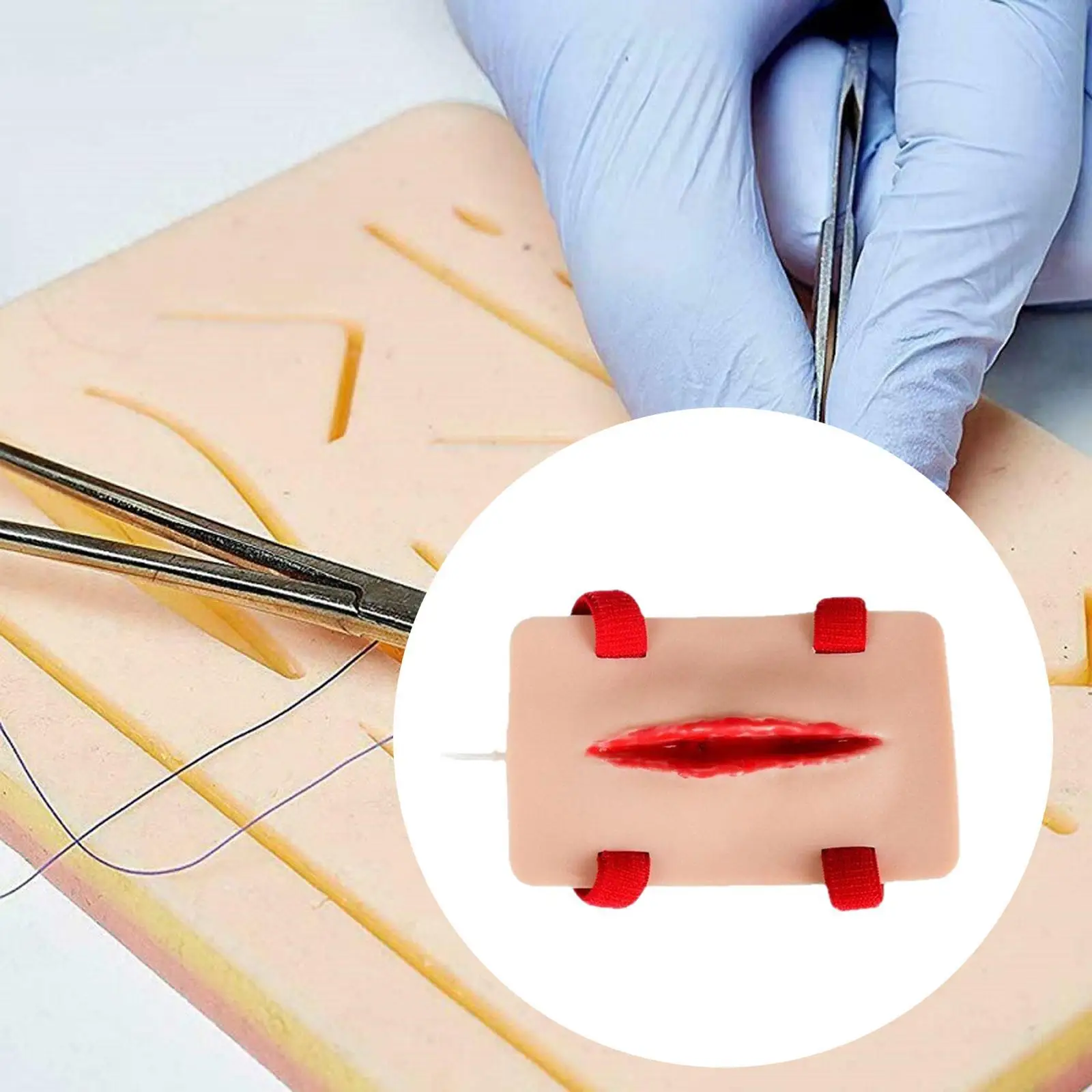 Surgical Suture Practice Model Medical Education Versatile Skin Color Wound Care Demonstrations Tool Simulated Wound Skin Module
Surgical Suture Practice Model Medical Education Versatile Skin Color Wound Care Demonstrations Tool Simulated Wound Skin Module