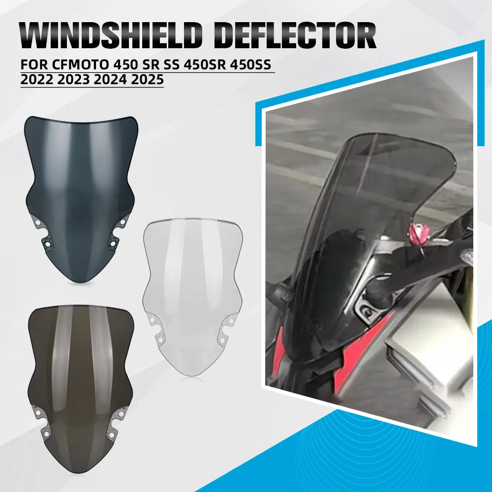 For CFMOTO 450 SR SS 450SR 450SS 2022 2023 2024 2025 Windshield Windscreen Wind Deflector Screen Wind Shield Deflector Protector
For CFMOTO 450 SR SS 450SR 450SS 2022 2023 2024 2025 Windshield Windscreen Wind Deflector Screen Wind Shield Deflector Protector