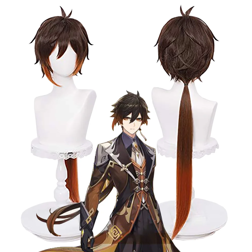 Zhongli Cosplay Wig 35 Inch Ombre Long Ponytail Wig Heat Resistant Synthetic Anime Hair Unisex for Halloween Comic Con Party
Zhongli Cosplay Wig 35 Inch Ombre Long Ponytail Wig Heat Resistant Synthetic Anime Hair Unisex for Halloween Comic Con Party