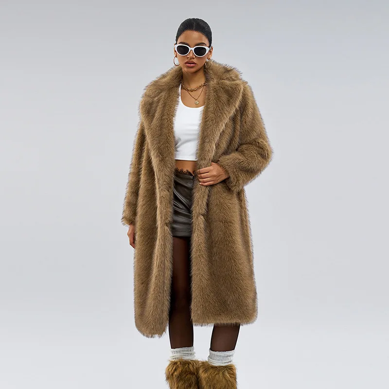 Women's Winter Coat 2024 Long Faux Fur Coats Warm Fluffy Jacket Suit Lapel Fashion Outerwear Long Sleeves Artificial Fur Jackets
Women's Winter Coat 2024 Long Faux Fur Coats Warm Fluffy Jacket Suit Lapel Fashion Outerwear Long Sleeves Artificial Fur Jackets