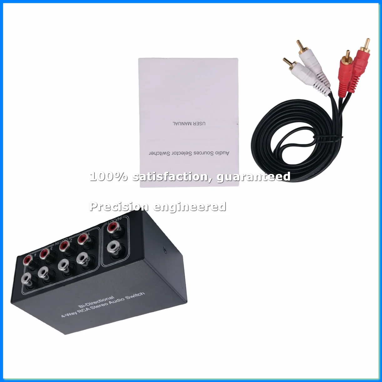 4 Way Bi-Directional Stereo Audio Switch 1 in 4 Out or 4 in 1 Out L/R Jack Sound Channel Audio Switcher Selector-A22U
4 Way Bi-Directional Stereo Audio Switch 1 in 4 Out or 4 in 1 Out L/R Jack Sound Channel Audio Switcher Selector-A22U