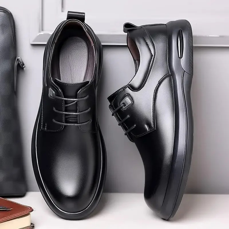 Men's Business British Style Thick Bottom Work Shoes Elegant Dress Leather Shoes Retro Wedding Shoes
Men's Business British Style Thick Bottom Work Shoes Elegant Dress Leather Shoes Retro Wedding Shoes