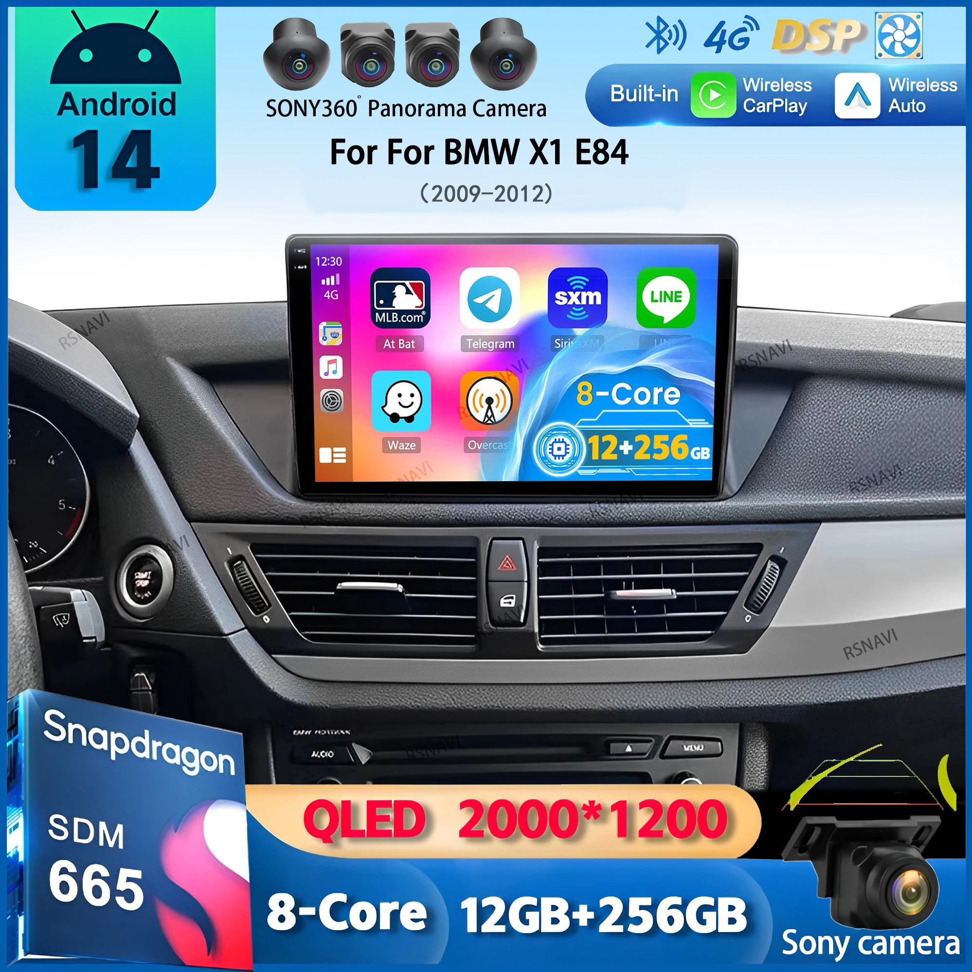 Android 14 Auto CarPlay Car Radio For BMW X1 E84 2009 2010 2011 2012 Multimedia Video Players Gps Navigation Stereo 2 din no dvd
Android 14 Auto CarPlay Car Radio For BMW X1 E84 2009 2010 2011 2012 Multimedia Video Players Gps Navigation Stereo 2 din no dvd