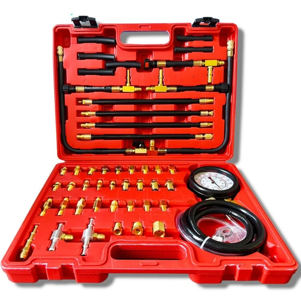 0-140PSI Fuel Injection Gauge Oil Pressure Tester Professional Pressure Tester Kit Diagnostic Tool Set Diagnostic Test Kit
0-140PSI Fuel Injection Gauge Oil Pressure Tester Professional Pressure Tester Kit Diagnostic Tool Set Diagnostic Test Kit