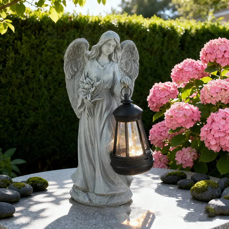 Garden Angel Statue with Lantern - Outdoor Resin Sculpture Creative Yard Decoration Patio Night Light
Garden Angel Statue with Lantern - Outdoor Resin Sculpture Creative Yard Decoration Patio Night Light