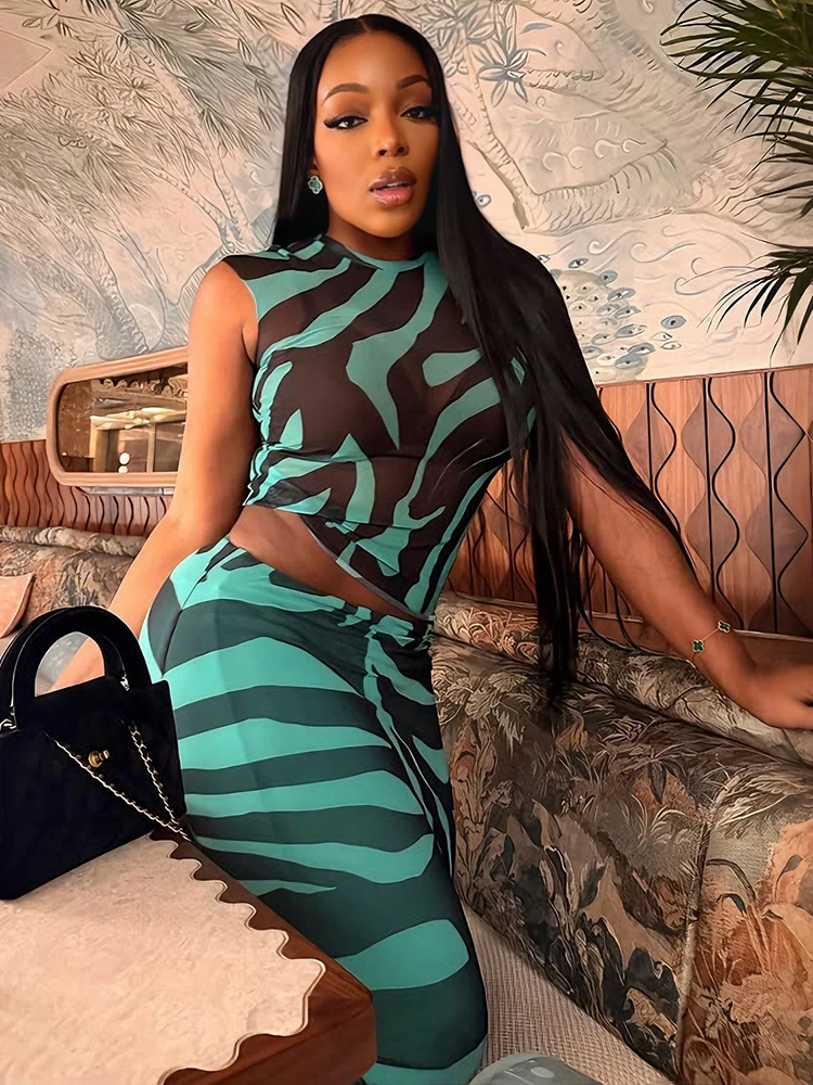 Nibber Midnight See Through 2 Piece Set Woman Stripe Patchwork o-Neck Navel Exposed Tank Tops+Long Skirts Sexy Slim Party Suits
Nibber Midnight See Through 2 Piece Set Woman Stripe Patchwork o-Neck Navel Exposed Tank Tops+Long Skirts Sexy Slim Party Suits