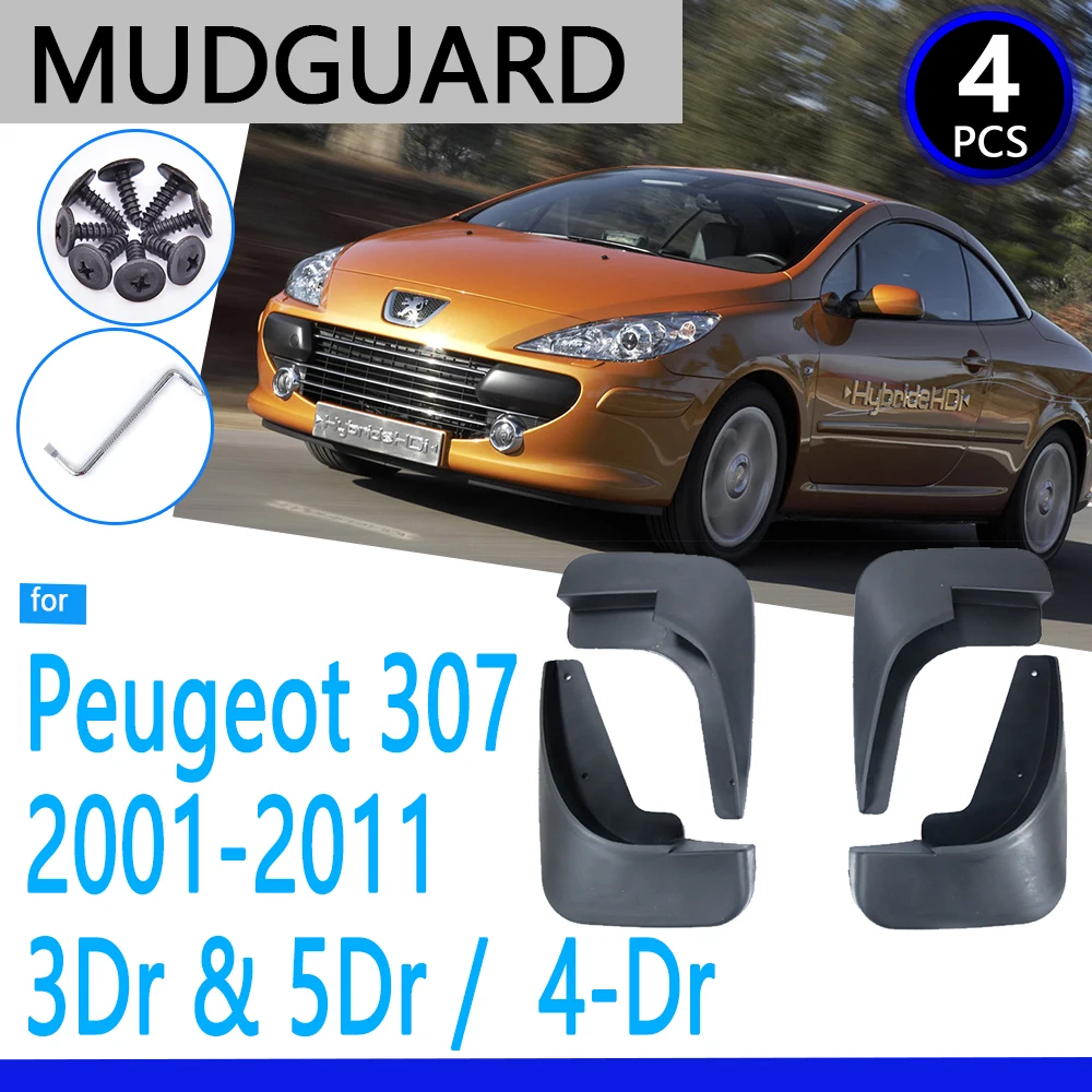 Mudguards fit for Peugeot 307 307sw 2001~2011 2002 2006 2007 2008 2009 Car Accessories Mudflap Fender Auto Replacement Parts
Mudguards fit for Peugeot 307 307sw 2001~2011 2002 2006 2007 2008 2009 Car Accessories Mudflap Fender Auto Replacement Parts