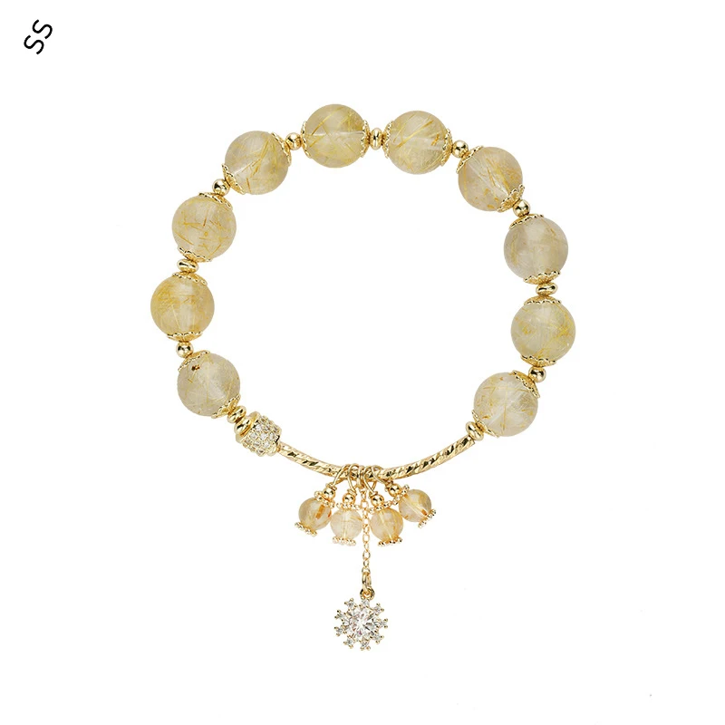 Original Design Natural Golden Rutilated Crystal Bracelet Fashion Light Luxury Handmade Strand Jewelry Accessories Wholesale
Original Design Natural Golden Rutilated Crystal Bracelet Fashion Light Luxury Handmade Strand Jewelry Accessories Wholesale