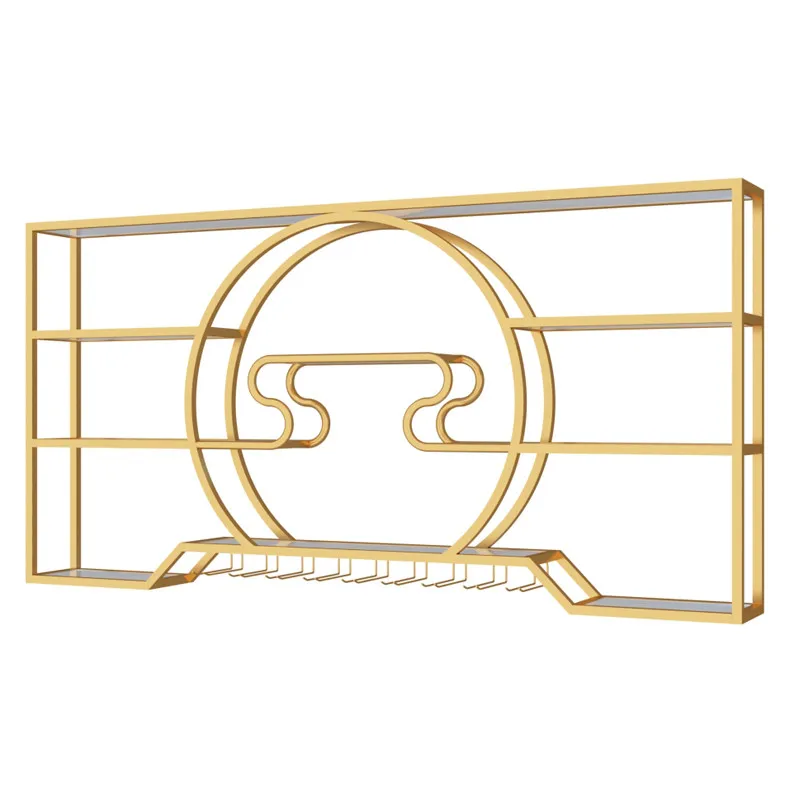 Chinese red wine rack grape white wine cabinet against the wall hanging shelf bar iron display shelf creative
Chinese red wine rack grape white wine cabinet against the wall hanging shelf bar iron display shelf creative