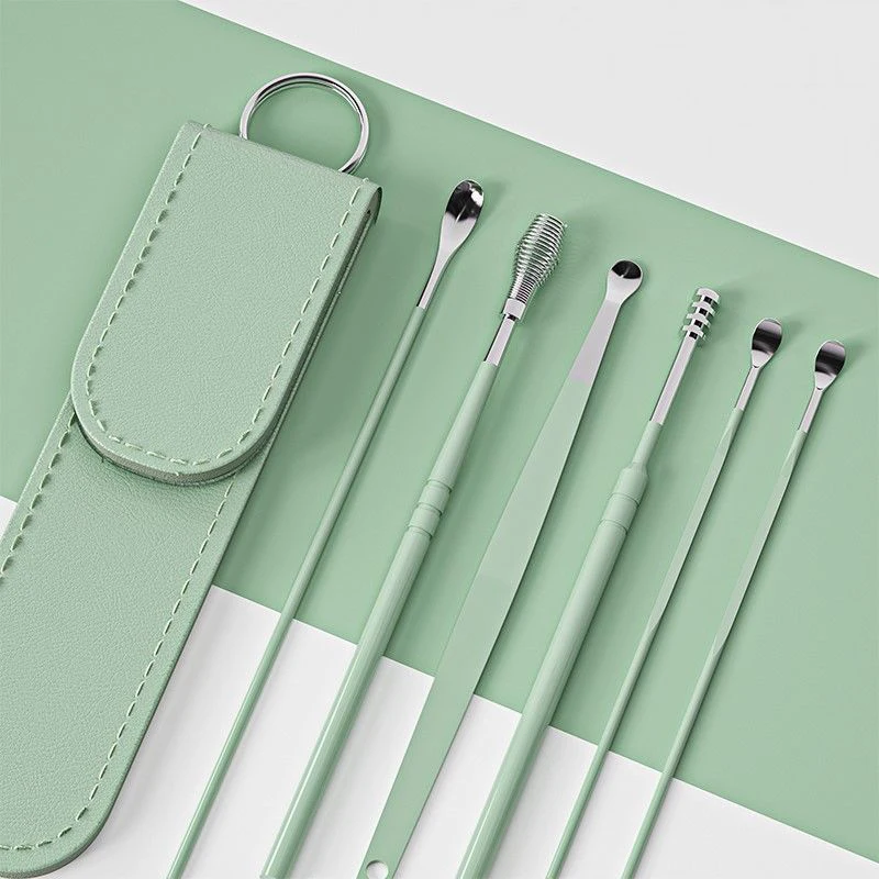 6Pcs/set Ear Wax Pickers Earpick Wax Remover Stainless Steel Piercing Kit Earwax Curette Spoon Care Ear Clean Toolear Cleaner
6Pcs/set Ear Wax Pickers Earpick Wax Remover Stainless Steel Piercing Kit Earwax Curette Spoon Care Ear Clean Toolear Cleaner