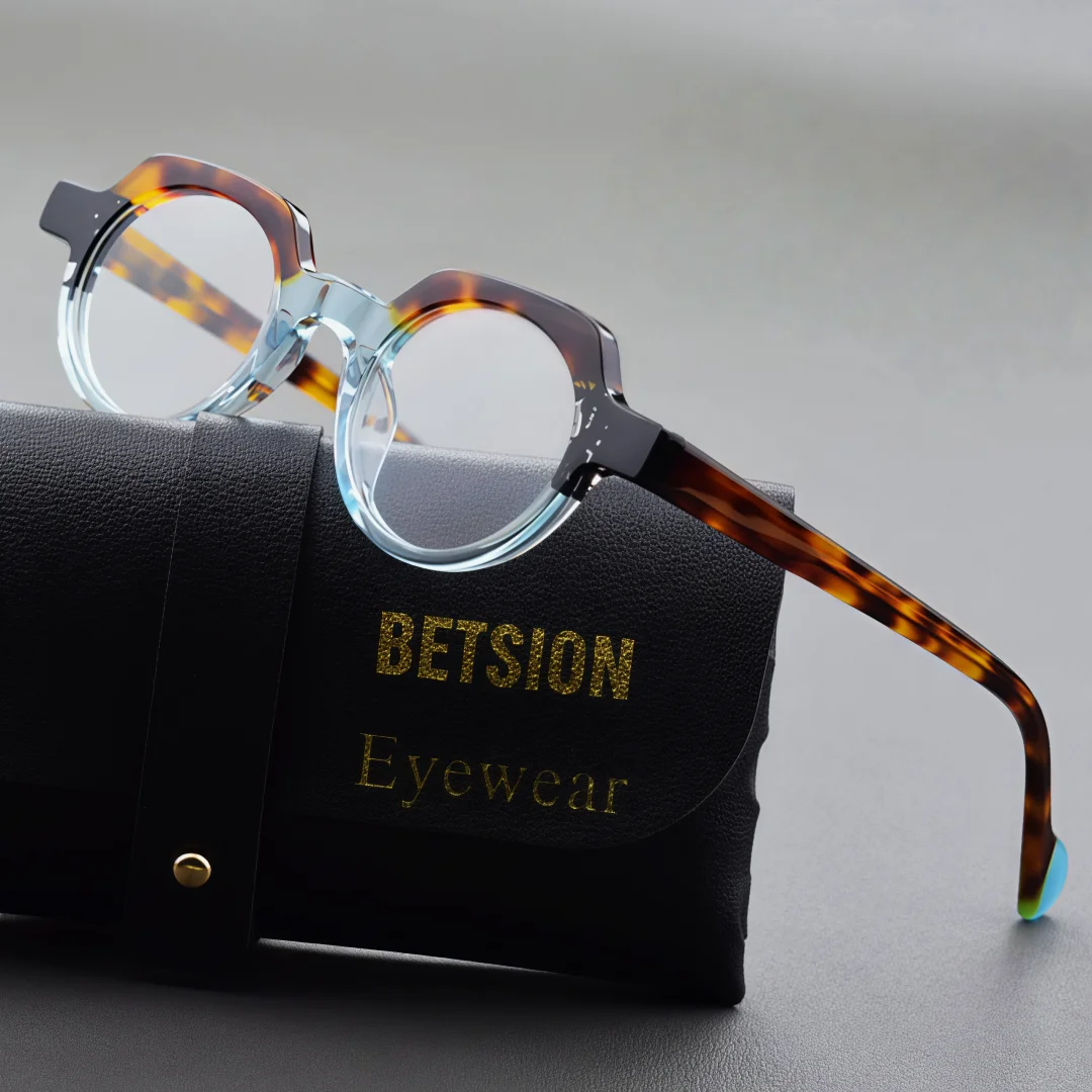 BETSION Trendy Oval Acetate Eyeglasses Frame Luxury Two-Tone Retro Men Women Eyewear Glasses Eyeglasses Frame#23213
BETSION Trendy Oval Acetate Eyeglasses Frame Luxury Two-Tone Retro Men Women Eyewear Glasses Eyeglasses Frame#23213