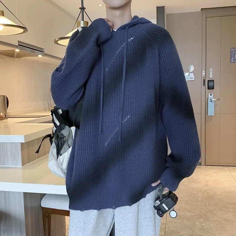 2023 Men Spring Autumn Fashion Long Sleeve Casual Knitted Tops Male Hooded Sweater Tops Men Streetwear Pullover Jumpers I604
2023 Men Spring Autumn Fashion Long Sleeve Casual Knitted Tops Male Hooded Sweater Tops Men Streetwear Pullover Jumpers I604