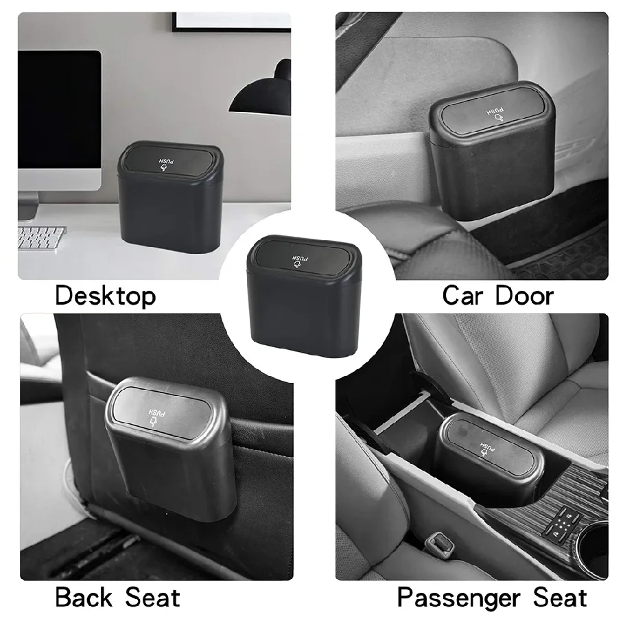 Portable Hanging Mini Car Trash Can,Wastebasket Trash Can with Lid, for Car Office Home,Auto Storage Bin Accessories
Portable Hanging Mini Car Trash Can,Wastebasket Trash Can with Lid, for Car Office Home,Auto Storage Bin Accessories