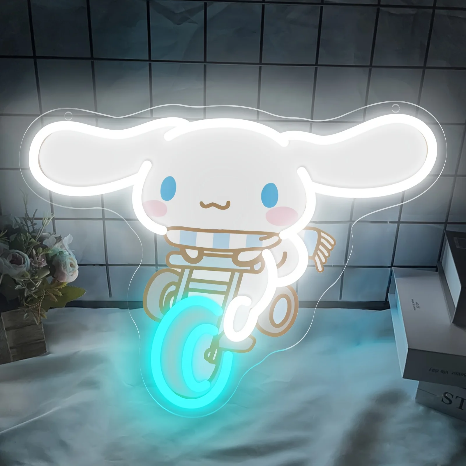 Cinnamoroll Riding Bike Sanrio LED Neon Sign USB Dimmable Cartoon Night Light for Children Room Party Cafe Decor Neon Light
Cinnamoroll Riding Bike Sanrio LED Neon Sign USB Dimmable Cartoon Night Light for Children Room Party Cafe Decor Neon Light