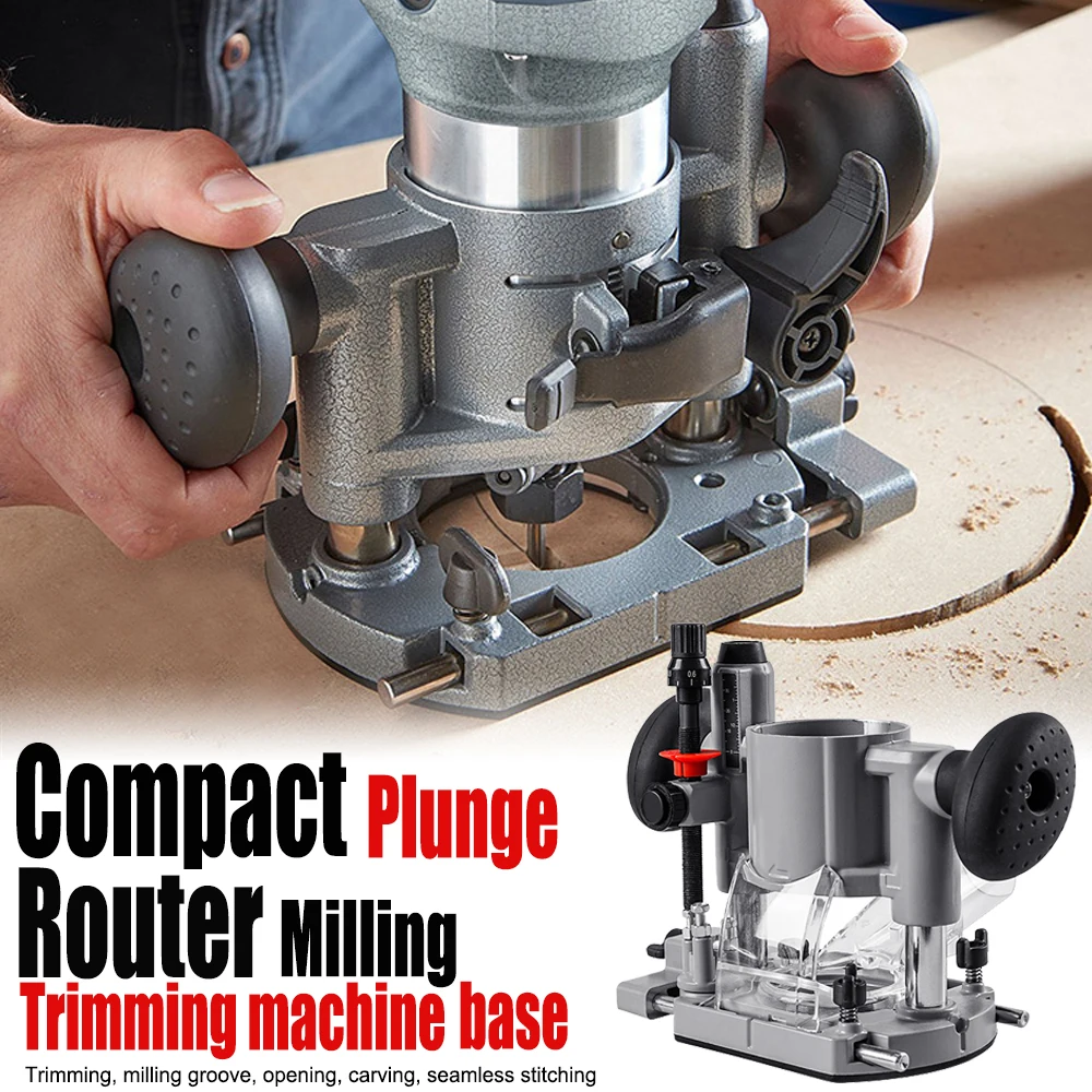 Compact Plunge Router Base Trimming Grooves Opening Carving Rack Aluminum Electric Router Bracket Milling Trimming Machine Base
Compact Plunge Router Base Trimming Grooves Opening Carving Rack Aluminum Electric Router Bracket Milling Trimming Machine Base