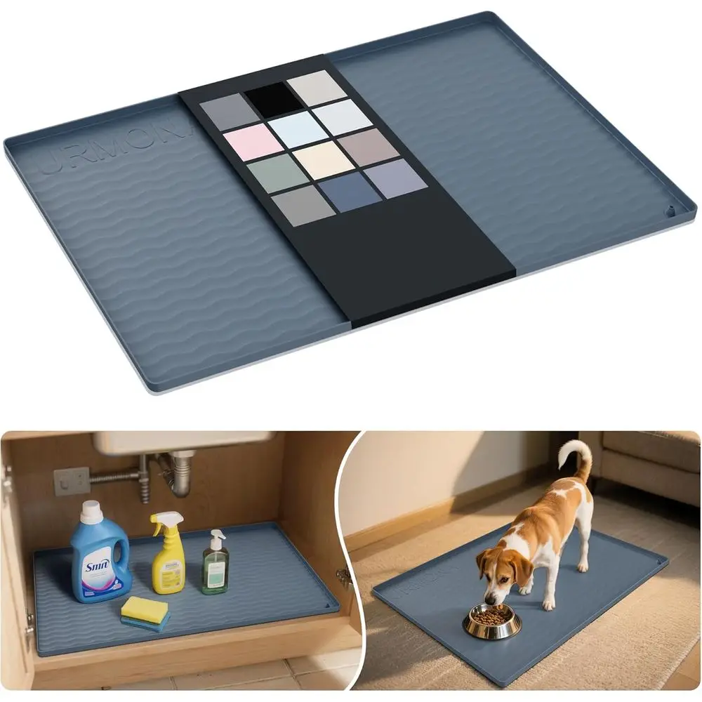 Silicone Sink Mat 31 x 22 - Liner, Protector, Organizer, Litter Mat for Kitchen, Bath, Pets (Gray)
Silicone Sink Mat 31 x 22 - Liner, Protector, Organizer, Litter Mat for Kitchen, Bath, Pets (Gray)