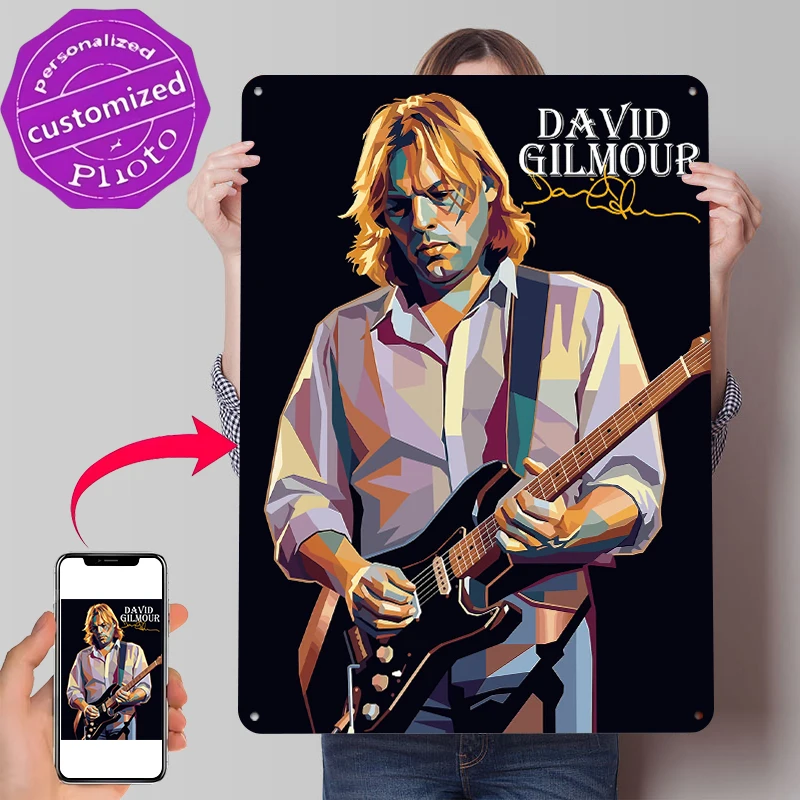 David Gilmour Playing Guitar Metal Poster Wall Art Retro Vintage Metal Signs for Man Cave Mancave Decoration Room Desk Decor
David Gilmour Playing Guitar Metal Poster Wall Art Retro Vintage Metal Signs for Man Cave Mancave Decoration Room Desk Decor