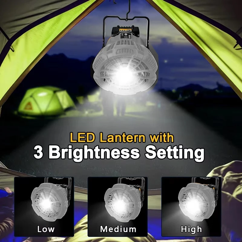 Portable Fan with Remote Camping Fan Replacement For Dewalt18V Battery with3 Energy Efficient Speed Settings and Dimmable Light
Portable Fan with Remote Camping Fan Replacement For Dewalt18V Battery with3 Energy Efficient Speed Settings and Dimmable Light