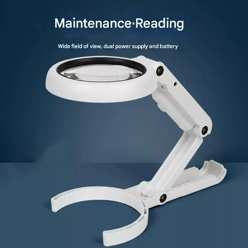 5X 11X Foldable Magnifier Handheld Desk LED Light – Reading Aid for Elderly Repair Jewellery Gem Appraisal Magnifying Glass
5X 11X Foldable Magnifier Handheld Desk LED Light – Reading Aid for Elderly Repair Jewellery Gem Appraisal Magnifying Glass