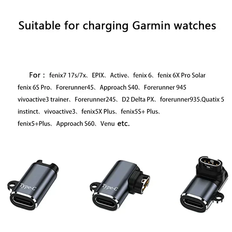 USB Charger Adapter For Garmin Fenix 7/6/5 for Instinct 2S Venu 2 Plus EPIX for erunner 745 Watch Charging Converter
USB Charger Adapter For Garmin Fenix 7/6/5 for Instinct 2S Venu 2 Plus EPIX for erunner 745 Watch Charging Converter