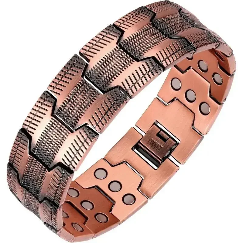 Magnetic Copper Bracelet for Men, 99.99% Pure Copper with 3500 Gauss Neodymium Magnets, Adjustable Stackable Bangle, Sizing Tool Included, Men's Stylish Wellness Jewelry, 2026 Trending TikTok Viral
Magnetic Copper Bracelet for Men, 99.99% Pure Copper with 3500 Gauss Neodymium Magnets, Adjustable Stackable Bangle, Sizing Tool Included, Men's Stylish Wellness Jewelry, 2026 Trending TikTok Viral