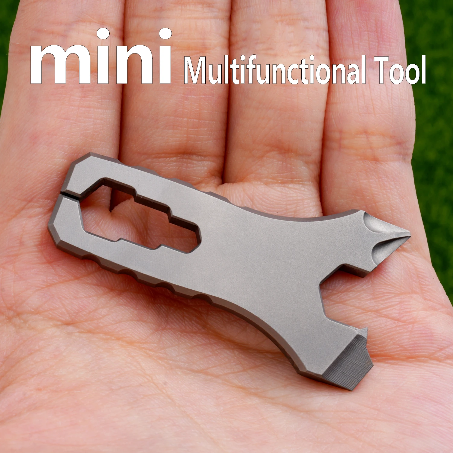 Titanium alloy multifunctional tool,With screwdriver and pry bar,key chain tool,for outdoor camping,with stainless steel keyring
Titanium alloy multifunctional tool,With screwdriver and pry bar,key chain tool,for outdoor camping,with stainless steel keyring