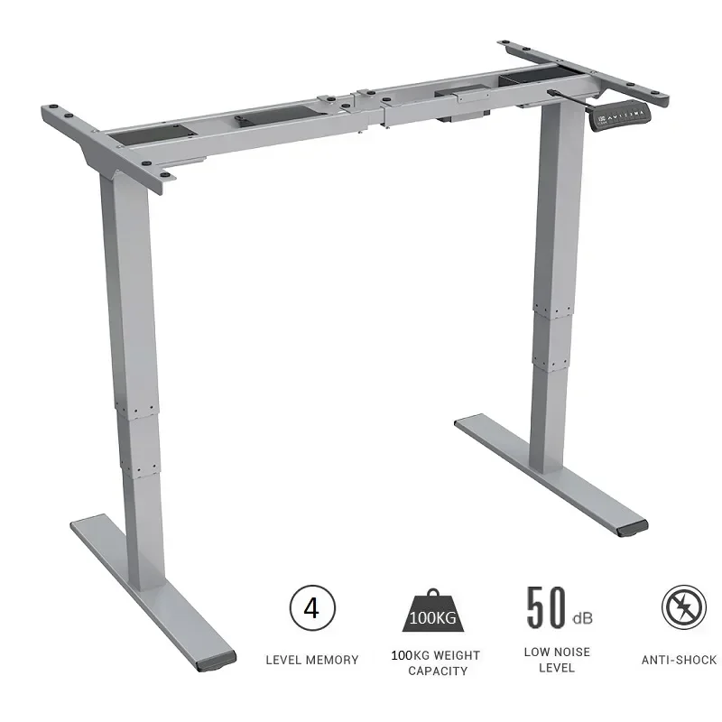 Height Adjustable Dual Motor Electric Standing Desk Frame Three-Stages Heavy Duty Steel with Automatic Memory Smart Keyboard
Height Adjustable Dual Motor Electric Standing Desk Frame Three-Stages Heavy Duty Steel with Automatic Memory Smart Keyboard