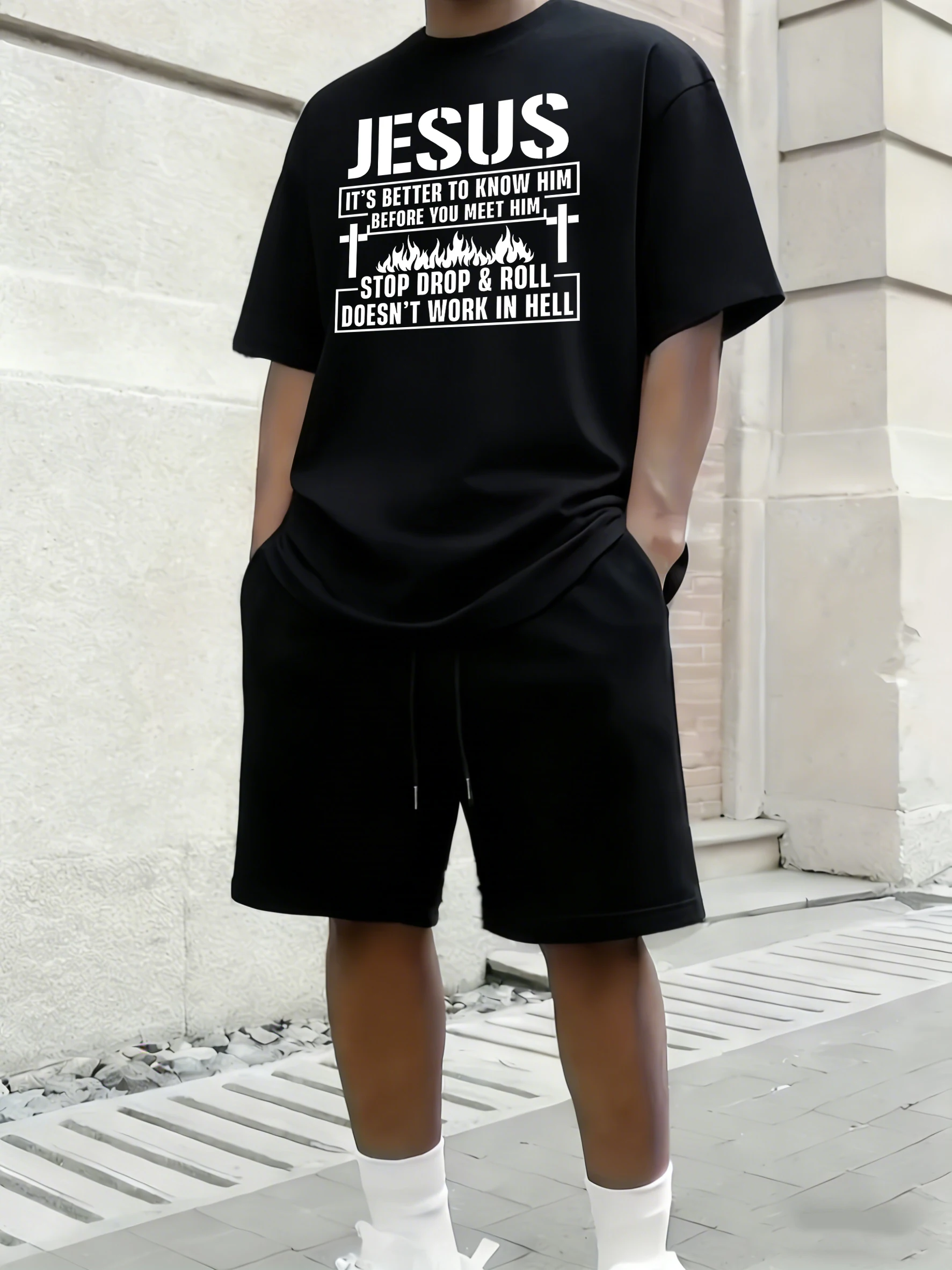 You Need To Understand Jesus Design Cotton Summer Loose Men Sportswear Suit Gym Street Fitness T-Shirt Oversized Daily Shorts
You Need To Understand Jesus Design Cotton Summer Loose Men Sportswear Suit Gym Street Fitness T-Shirt Oversized Daily Shorts