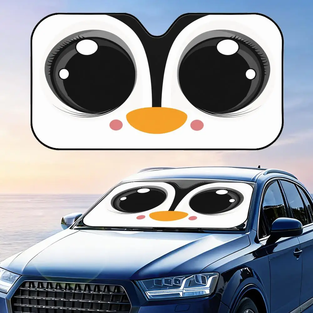 Cute Penguin's big eyes Sun Visor Foldable Universal Car Windshield Sun Shade UV Protection Heat Insulation Foldable Cover
Cute Penguin's big eyes Sun Visor Foldable Universal Car Windshield Sun Shade UV Protection Heat Insulation Foldable Cover