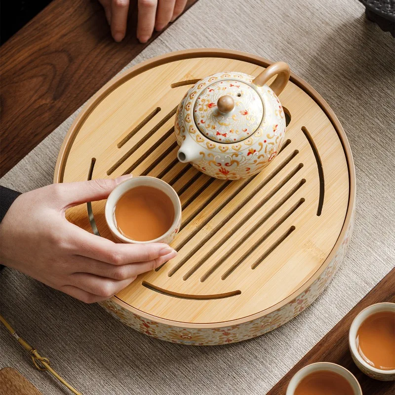 Luxury Ceramic Tea Tray Round Home Chinese Office Tea Tray Drainage Serving Kong Fu porcelana para cozinha Rectangular Tray
Luxury Ceramic Tea Tray Round Home Chinese Office Tea Tray Drainage Serving Kong Fu porcelana para cozinha Rectangular Tray