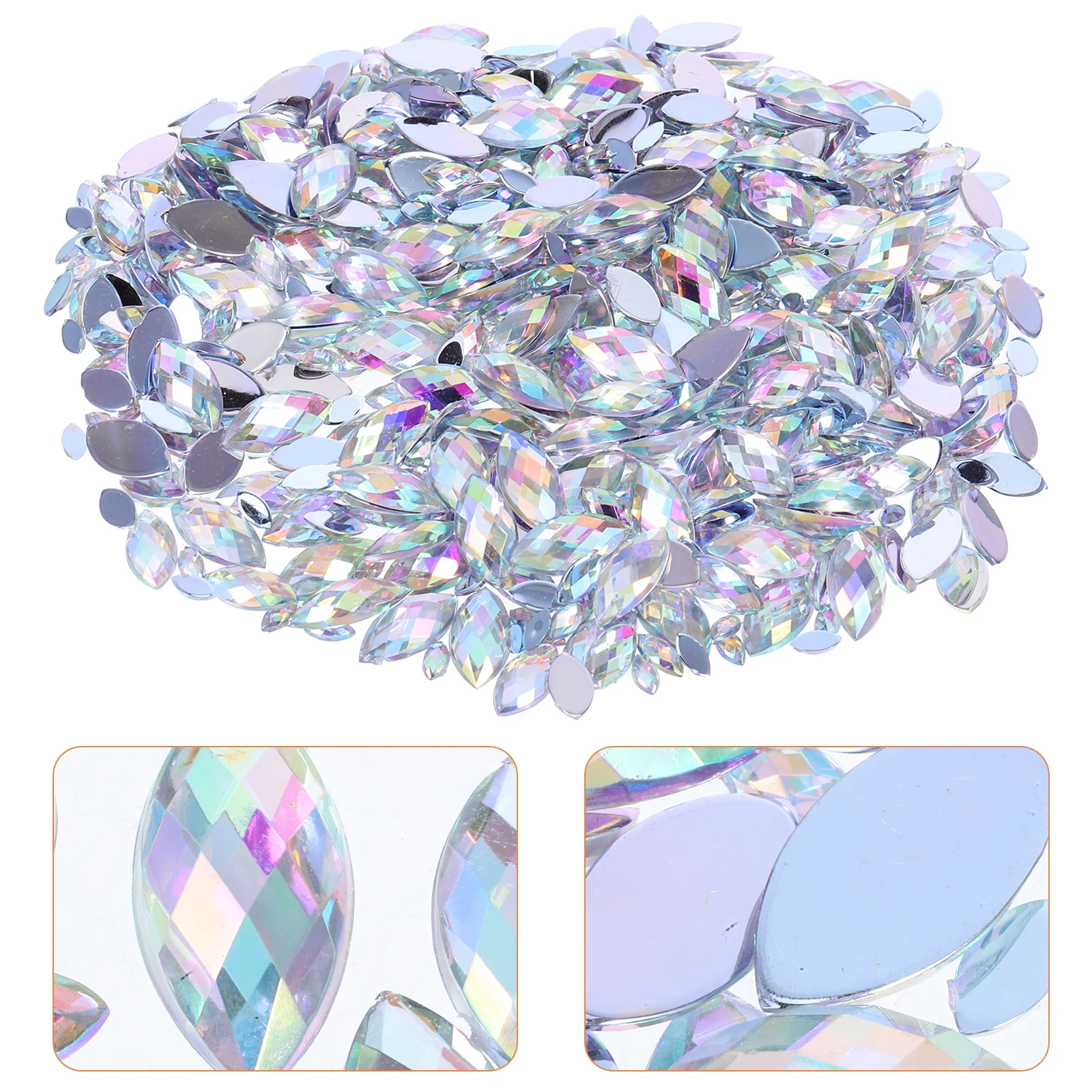 600Pcs Rhinestones Acrylic Flatback Gems Sparkling Craft Embellishments for Phone Case Nail Art Design
600Pcs Rhinestones Acrylic Flatback Gems Sparkling Craft Embellishments for Phone Case Nail Art Design