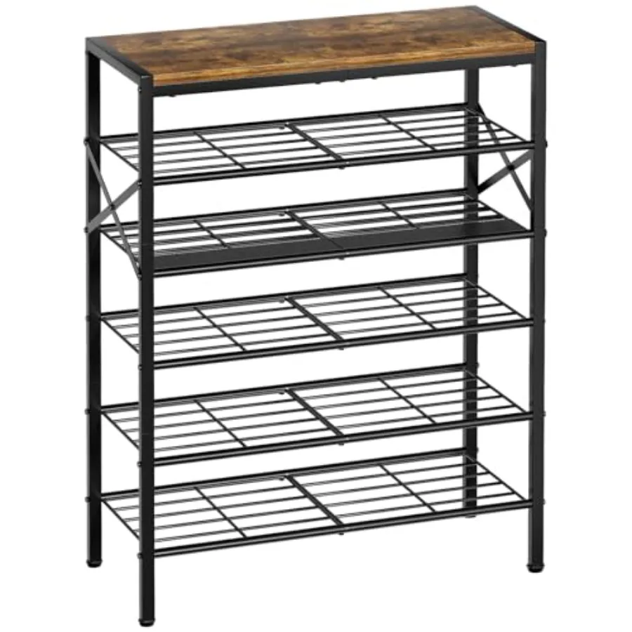 6-Tier Metal Soe Rack Orgazer Soe Stora for Entryway 18-24 Pairs Narrow Soe Rack for Clot eavy-Duty Soe Rack wit Wooden Top Sel
6-Tier Metal Soe Rack Orgazer Soe Stora for Entryway 18-24 Pairs Narrow Soe Rack for Clot eavy-Duty Soe Rack wit Wooden Top Sel