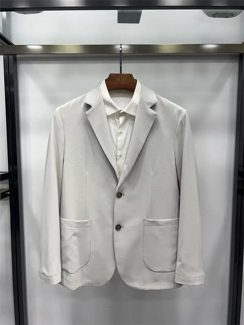 Легкий тонкий мужской повседневный костюм, не требующий глажки, на двух пуговицах, весна-лето, новинка, приталенный крой, для бизнеса
Легкий тонкий мужской повседневный костюм, не требующий глажки, на двух пуговицах, весна-лето, новинка, приталенный крой, для бизнеса