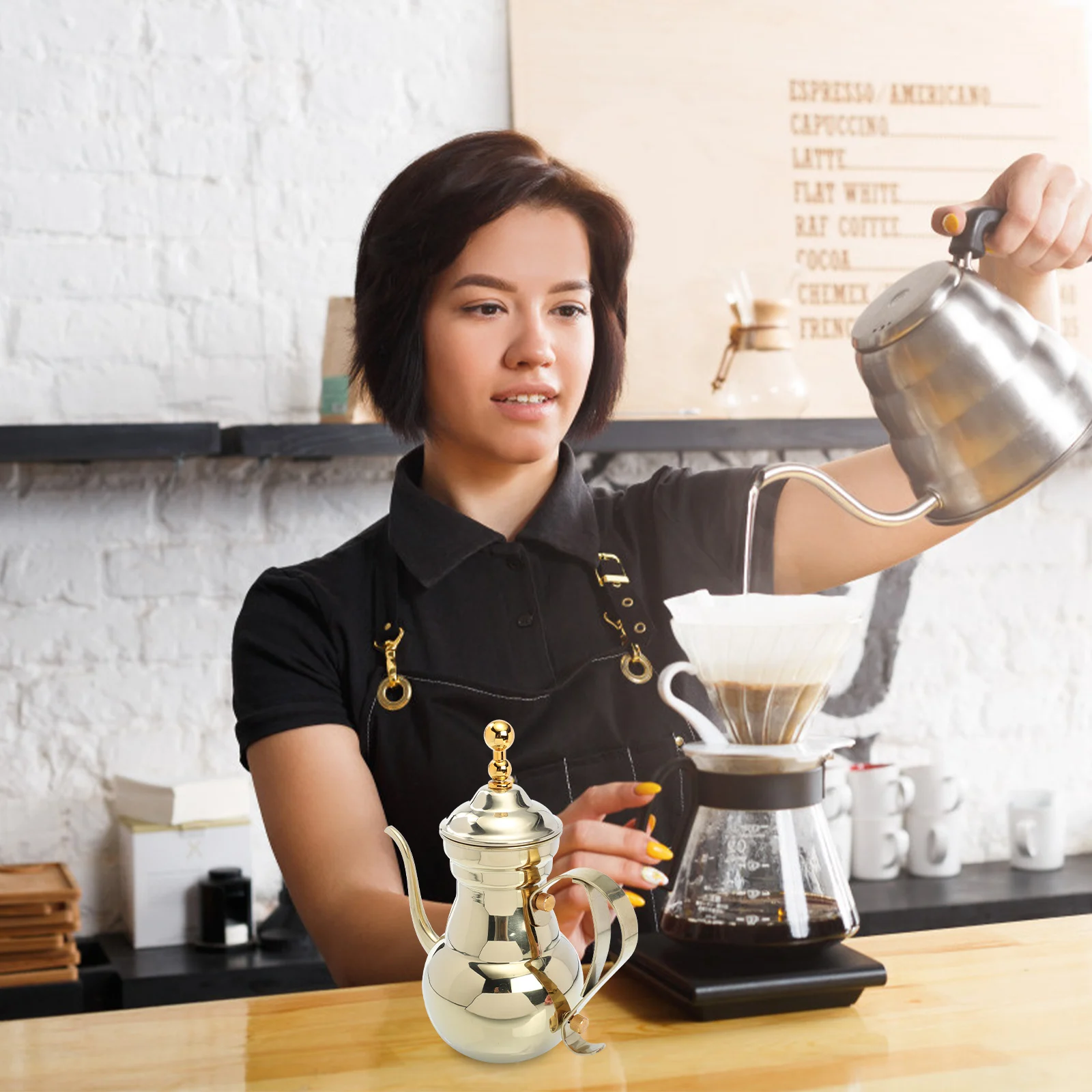 Чайник из нержавеющей стали с длинным узким носиком для заваривания кофе, для кухни и дома, для ручного приготовления кофе
Чайник из нержавеющей стали с длинным узким носиком для заваривания кофе, для кухни и дома, для ручного приготовления кофе